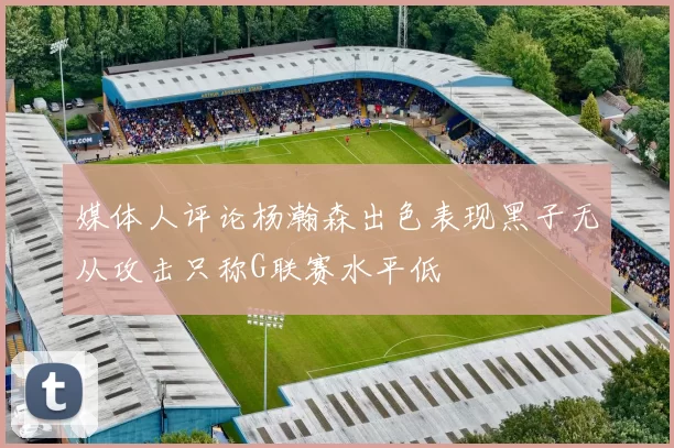 媒体人评论杨瀚森出色表现黑子无从攻击只称G联赛水平低